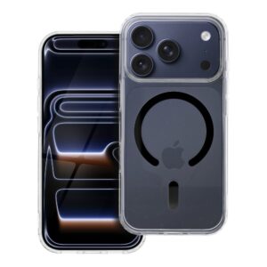 Drop Glue Colorful Ring Mag Cover compatible with MagSafe for IPHONE 17 Pro black