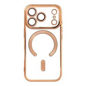 ELECTRO MAG COVER case compatible with MagSafe for IPHONE 17 Pro gold