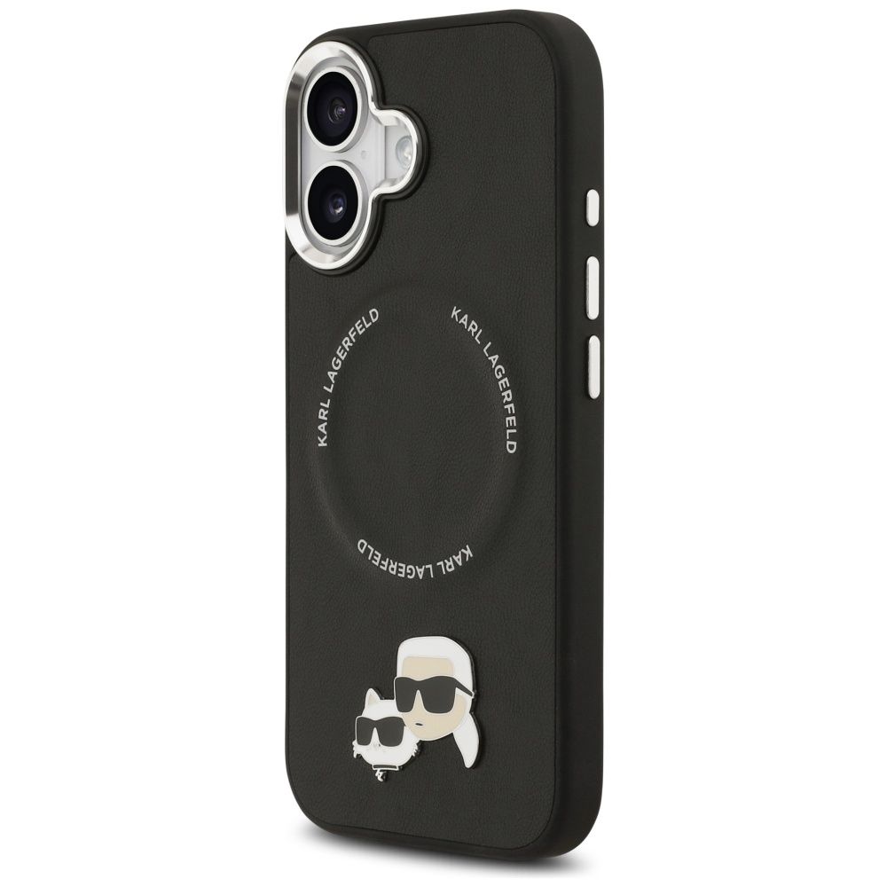 a72a722395e8b1ab6a3c6c81a676c161 KARL LAGERFELD case for IPHONE 17 compatible with MagSafe KLHMP17SPSMLRKCK (PU K&C Pins) black
