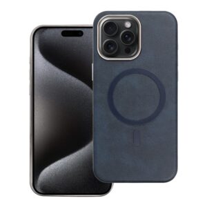 GENTLEMAN MAG COVER Case compatible with MagSafe for IPHONE 15 PRO MAX navy blue