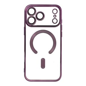 ELECTRO MAG COVER case compatible with MagSafe for IPHONE 17 Pro Max deep purple