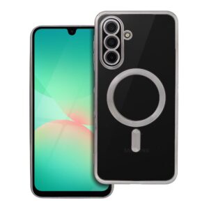 ELECTRO MAG COVER case compatible with MagSafe for SAMSUNG A26 titanium grey