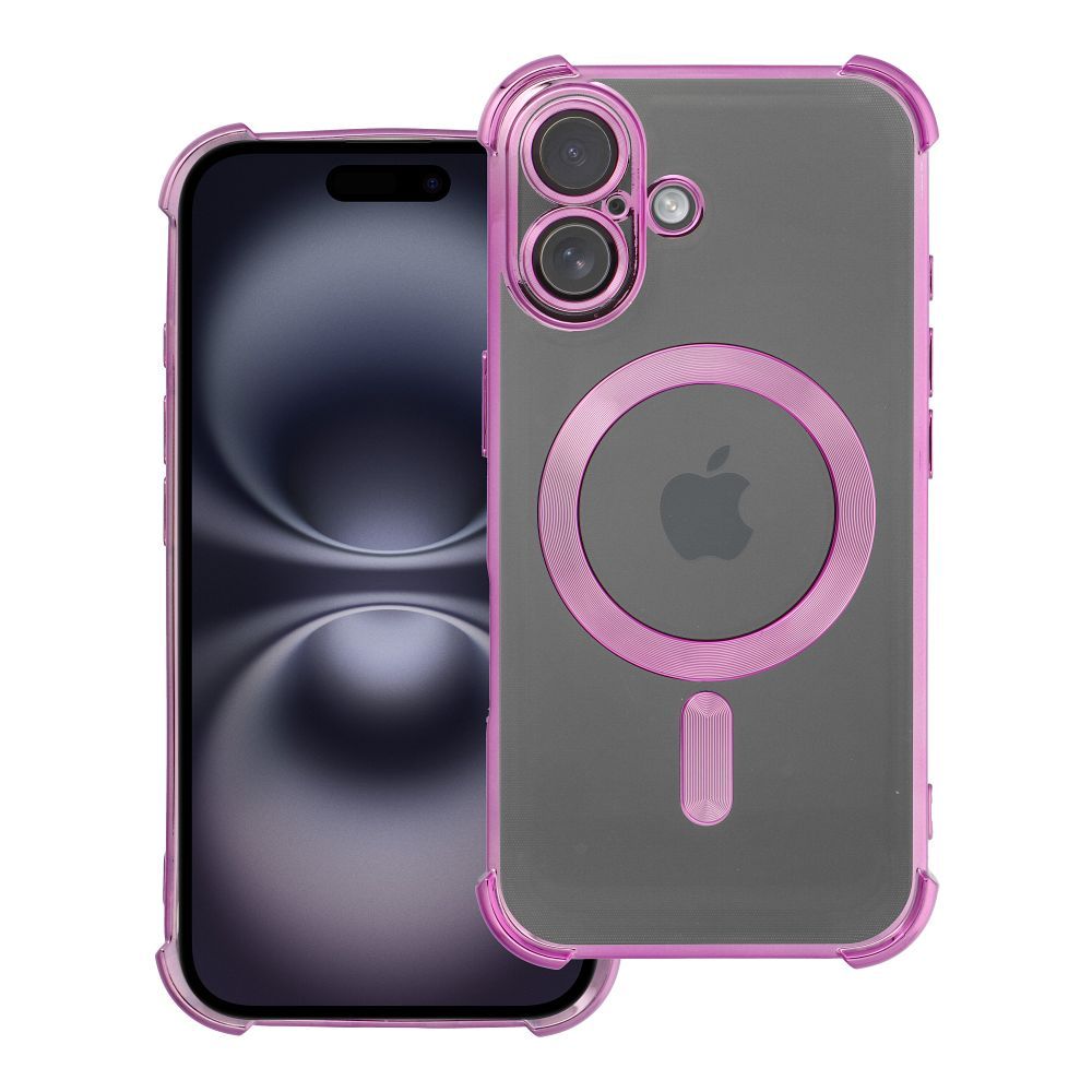 a9bb248e8253e06d1f520e35f74cc47d Case ANTISHOCK ELECTRO for IPHONE 16 compatible with MagSafe pink