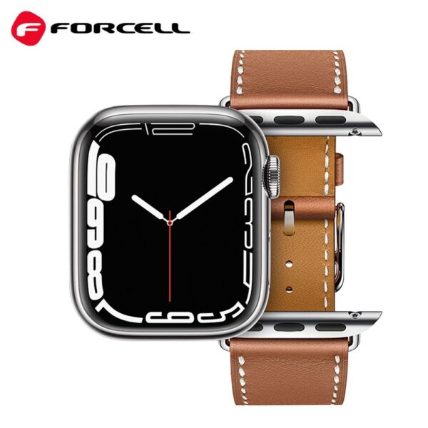 ac69b68024ad8382b8cd38c00bf99929 FORCELL F-DESIGN FA20 eco leather strap for APPLE Watch 38 / 40 / 41 mm brown