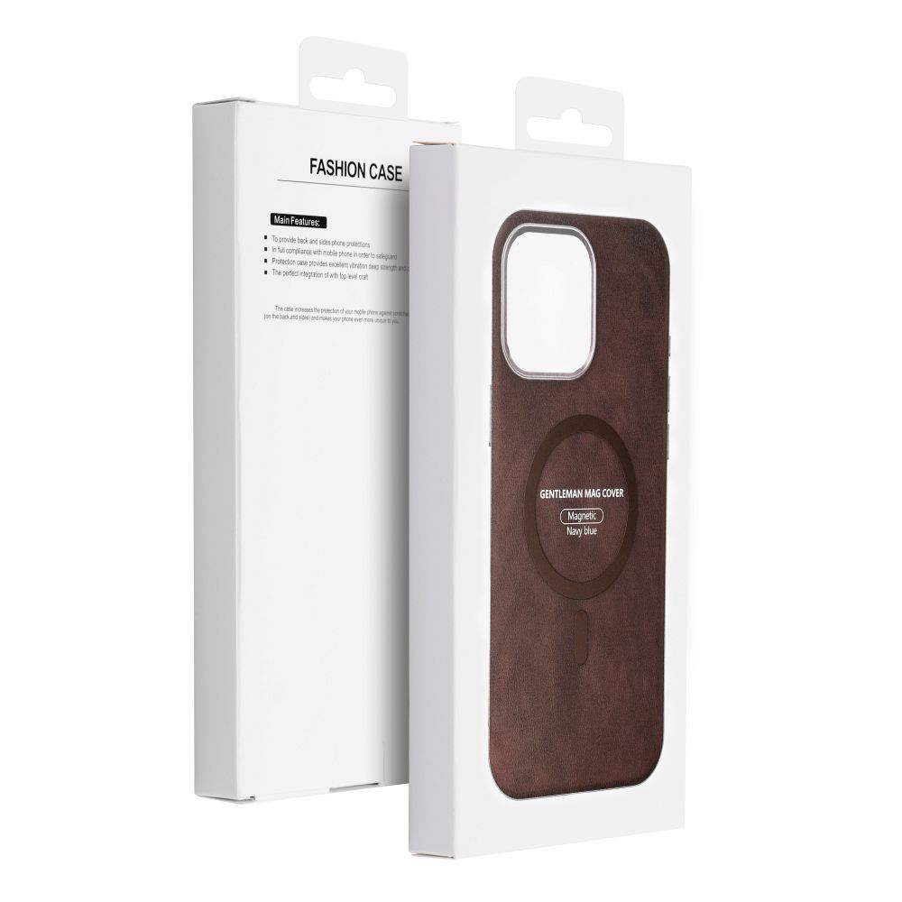 GENTLEMAN MAG COVER Case compatible with MagSafe for SAMSUNG A26 brown