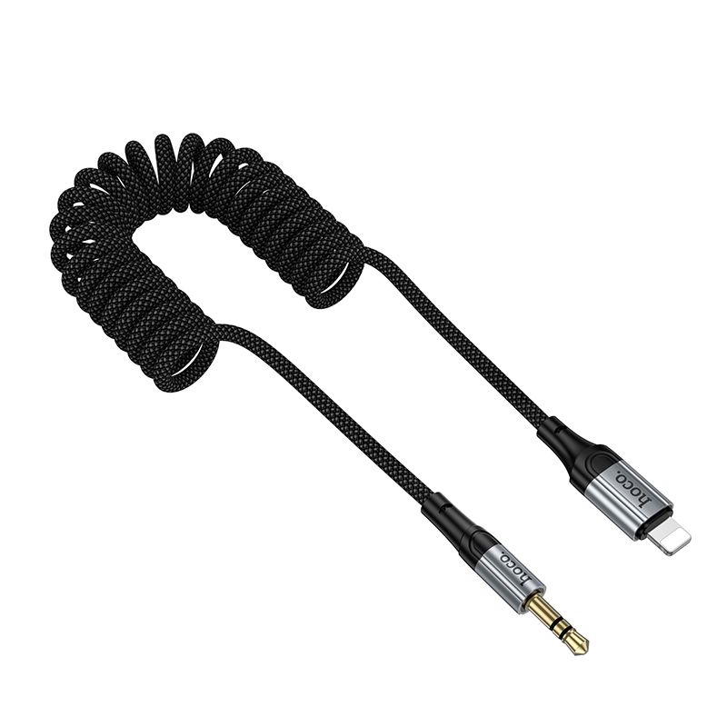 ae968ddd001a6e7caea0c5c423136b74 Cable AUX Jack 3,5 mm to Lightning Hoco 1,5 m UPA33A black