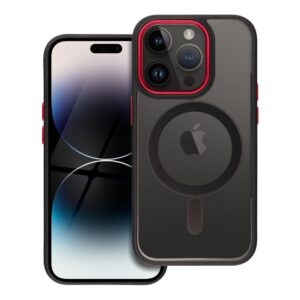 af06874722b1b8df3f9a06a9738dc728 COLOR EDGE MAG COVER case compatible with MagSafe for IPHONE 14 Pro black red