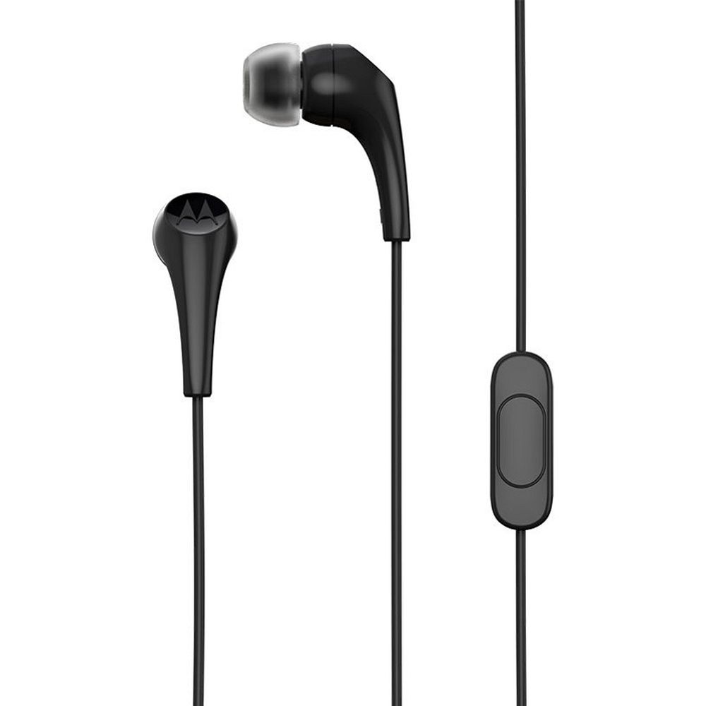 Wire earphones Jack 3,5 mm Motorola Earbuds 2 black