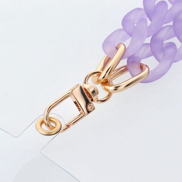 PANAMA LONG Phone lanyard, Phone pendant / cord length 80cm (40cm in the loop) / on neck - purple