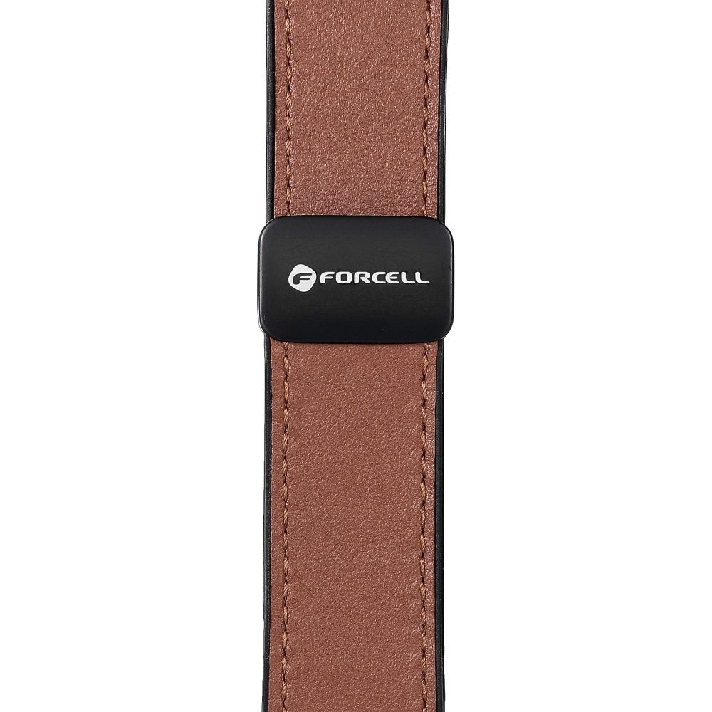 b36b41f256865d92b696cf5e69040563 FORCELL F-DESIGN FA21 eco leather strap for APPLE Watch 38 / 40 / 41 mm brown