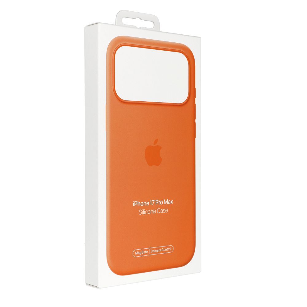 iPhone 17 Pro Max Silicone Case with MagSafe – Orange