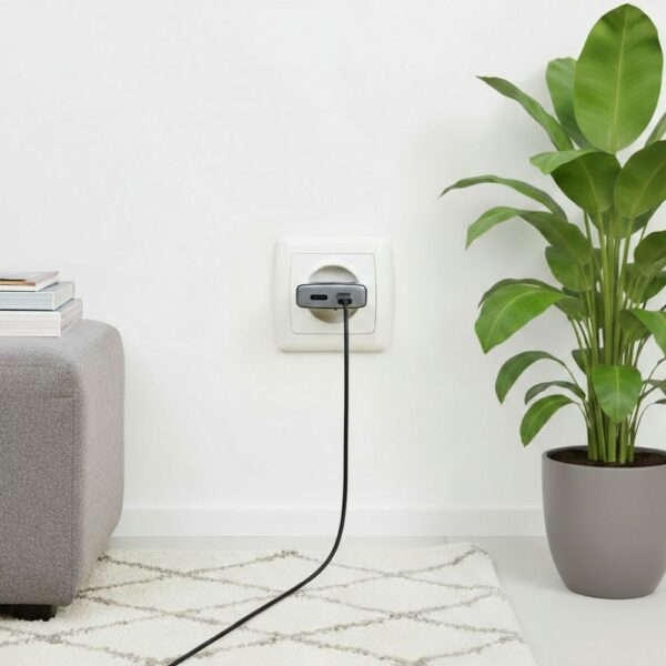 FORCELL F-ENERGY GaN III B245201(2C) Ultra Slim travel charger 2 x Type C + USB A PD QC4.0 3A 45W black