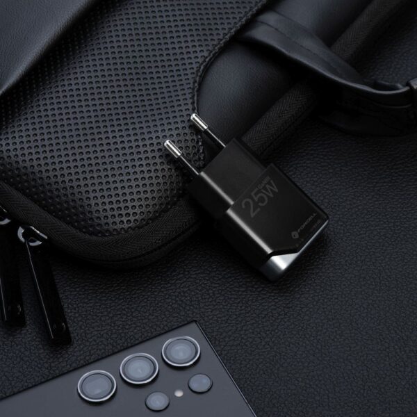 FORCELL F-ENERGY GaN III B125101-E Ultra Slim travel charger 1 x Type C + USB A PD QC4.0 3A 25W black
