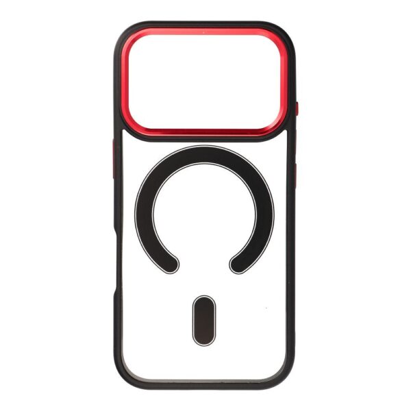 bc249d5c04987bc4c8cf0b947f8bc3ae COLOR EDGE MAG COVER case compatible with MagSafe for IPHONE 17 Pro black red