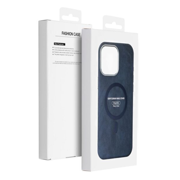 GENTLEMAN MAG COVER Case compatible with MagSafe for IPHONE 12 PRO navy blue