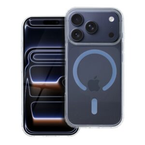 Drop Glue Colorful Ring Mag Cover compatible with MagSafe for IPHONE 17 Pro light blue