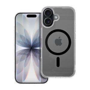 Drop Glue Colorful Ring Mag Cover compatible with MagSafe for IPHONE 17 black