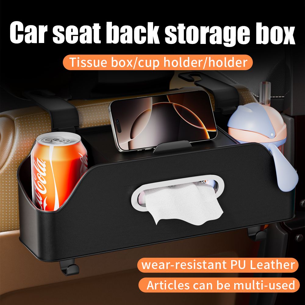 c78687423f209c7b4d6f8f30714d2658 Car organizer for front seats with compartments OXFORD black