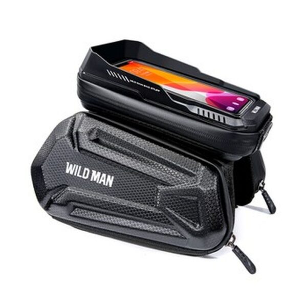 c914269f4d768c047d725c27f101be7a WILDMAN traveling bag for bike frame with zipper 1,2L (4 "- 7") XT6 black