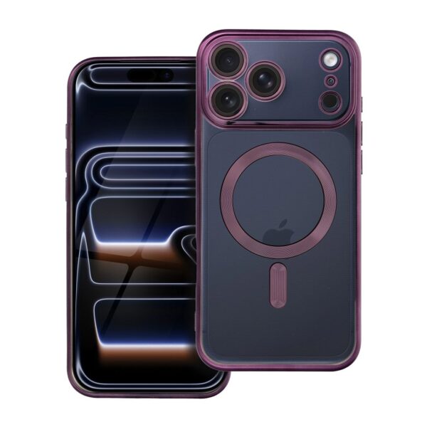 c93c026decc5db07ccdcd8157791eb85 ELECTRO MAG COVER case compatible with MagSafe for IPHONE 17 Pro Max (full ring) deep purple