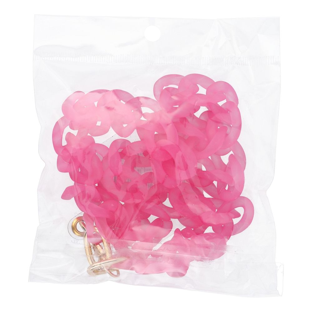 PANAMA LONG Phone lanyard, Phone pendant / cord length 80cm (40cm in the loop) / on neck - pink