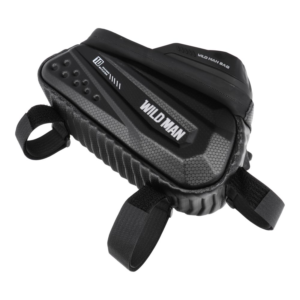 cf2f5b4da6964d30f829943288ad272a WILDMAN traveling bag for bike frame with zipper 1,2L (4 "- 7") ES10 black