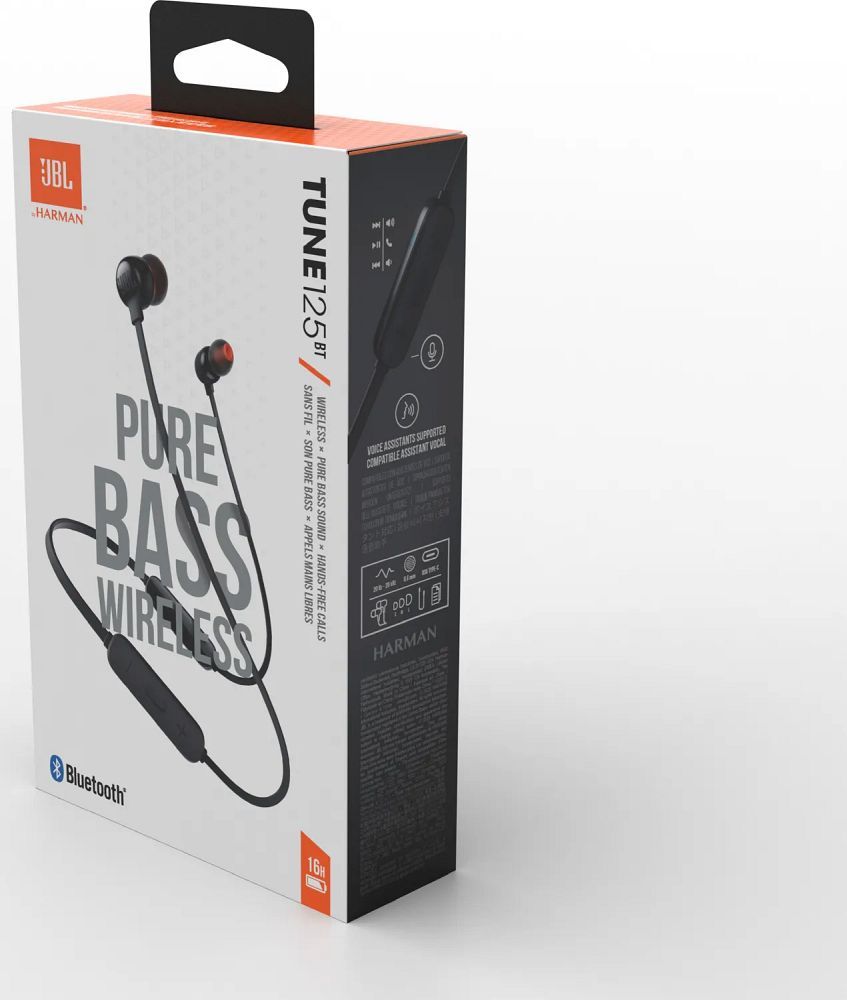 Wireless earphones JBL T125 black