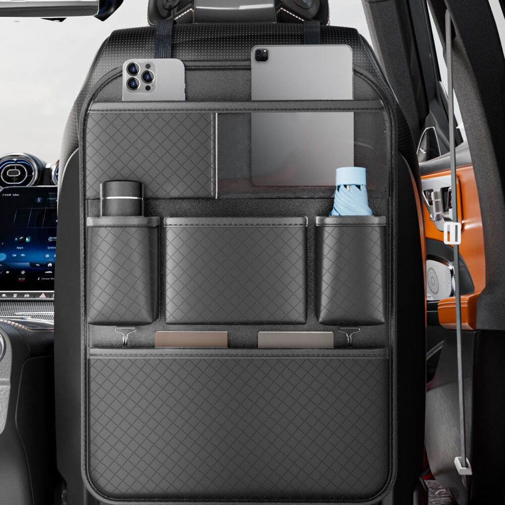 d239ce1990a3c7c44eeed4085861d547 Car organizer for front seats with compartments NAPPA black