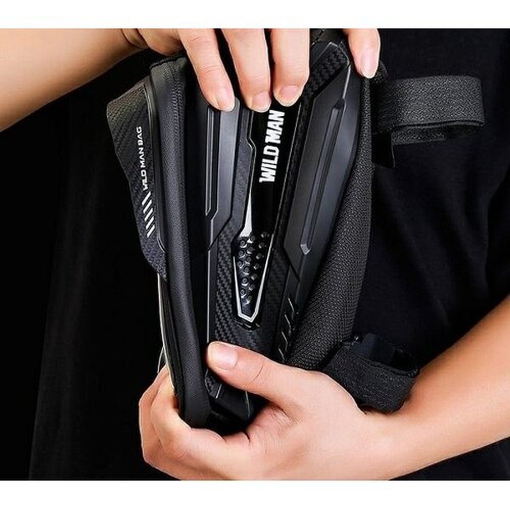 d4ec192c7b076b41a6e07ab0b8d0f943 WILDMAN traveling bag for bike frame with zipper 2L (4 "- 7") M30 black