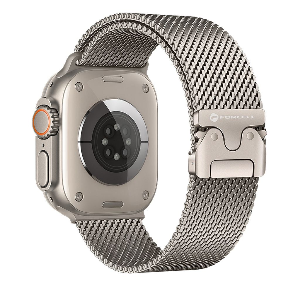 d5bd1f45296bbb73fbca96606a75218c FORCELL F-DESIGN FA11 stainless steel strap for APPLE Watch 38 / 40 / 41 mm silver