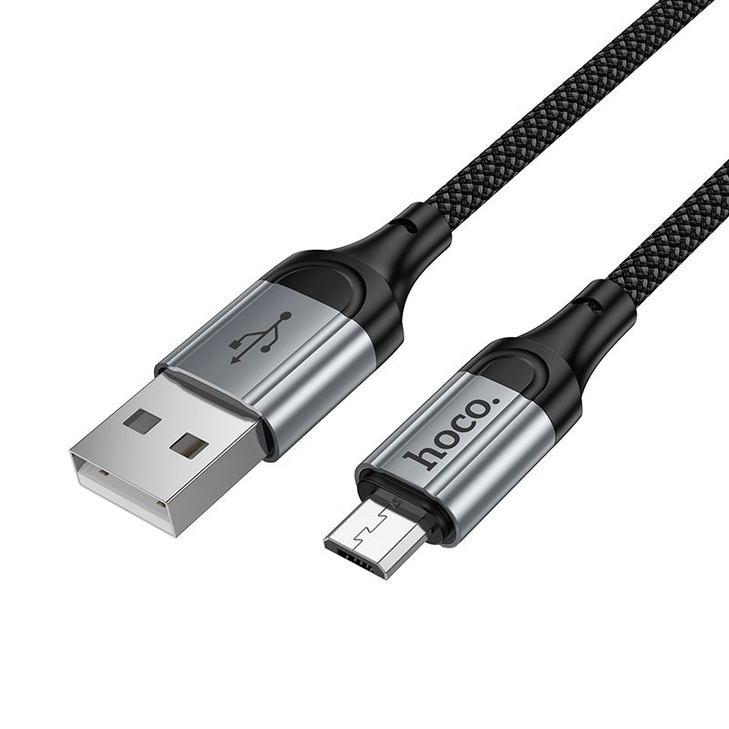 d6d89ac98f234f0dcf230f7d991cab27 Cable USB A to Micro USB Hoco 2,4A 1,5 m X121 black