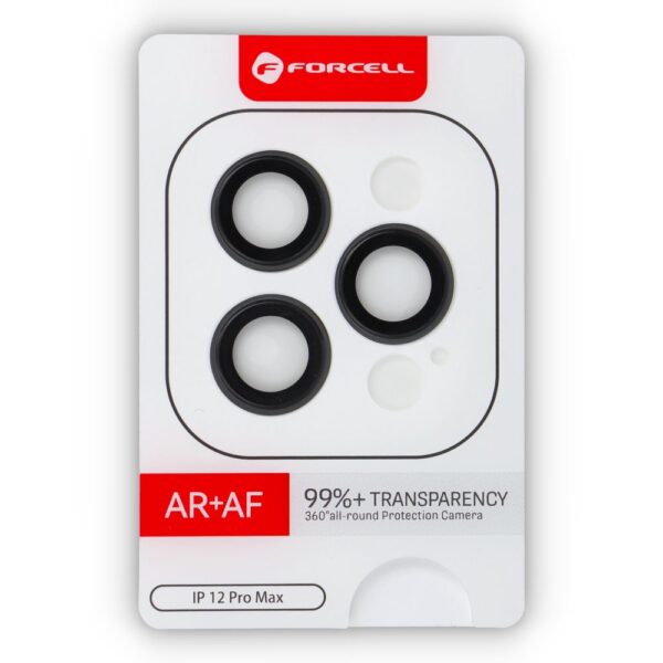 Forcell Premium Camera Lens Tempered Glass - for iPhone 12 Pro Max Graphite