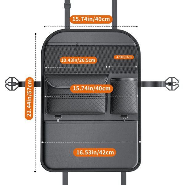 d98b43002217452232739d4d226c5790 Car organizer for front seats with compartments D03 black