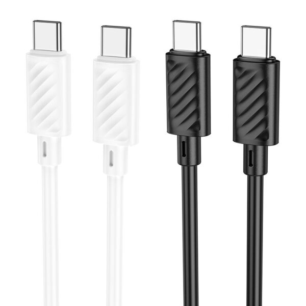 Cable USB C to USB C Hoco 3A 60W 2 m X88 white