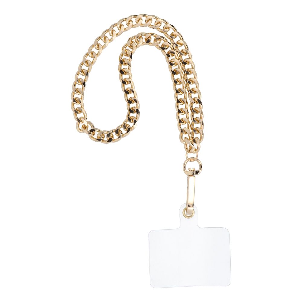 CHAIN #41 Phone lanyard, Phone pendant / cord length 40cm (20cm in the loop) / on wrist - gold