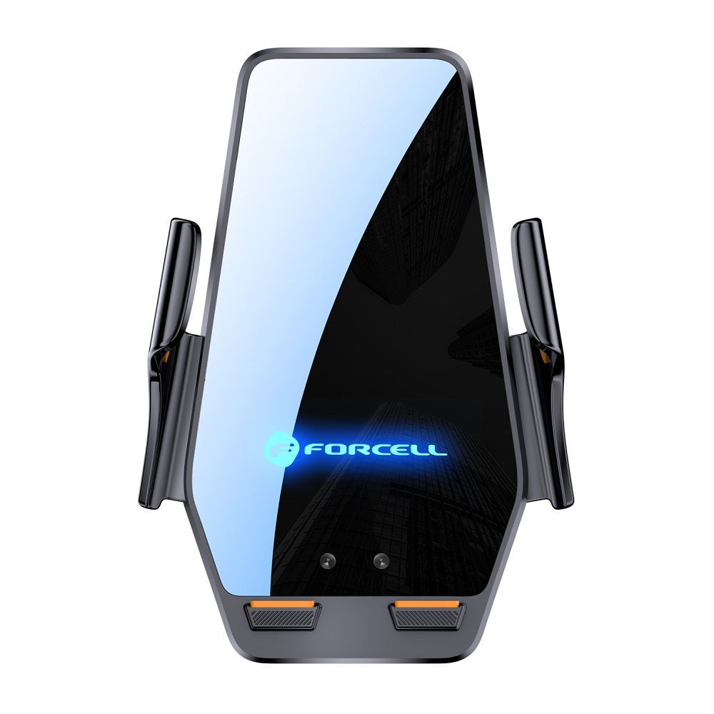 dd7fdeadeb514a5162f78d998ec30079 Forcell F-GRIP HS6 car holder with wireless charger with glass and air vent mount black