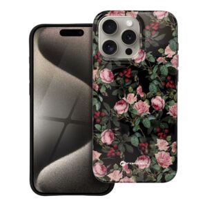 FORCELL F-PROTECT Mirage, Military Drop-Tested case compatible with MagSafe for IPHONE 15 PRO MAX rose drama