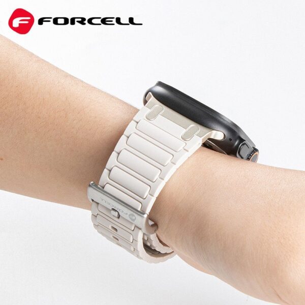df9aa410937239f7ed0b84978b6c0238 FORCELL F-DESIGN FA06 silicone strap for APPLE Watch 38 / 40 / 41 mm black