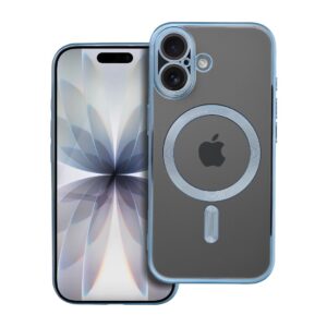 ELECTRO MAG COVER case compatible with MagSafe for IPHONE 17 blue
