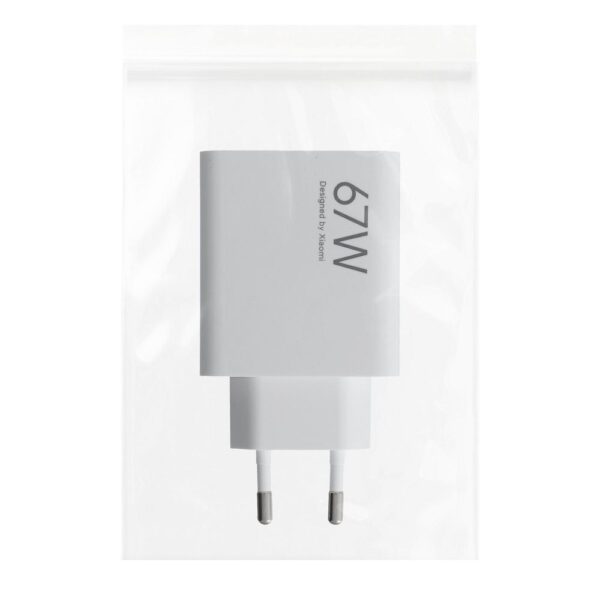 XIAOMI original charger USB A QC3.0 3A 67W MDY-15-ET white bulk