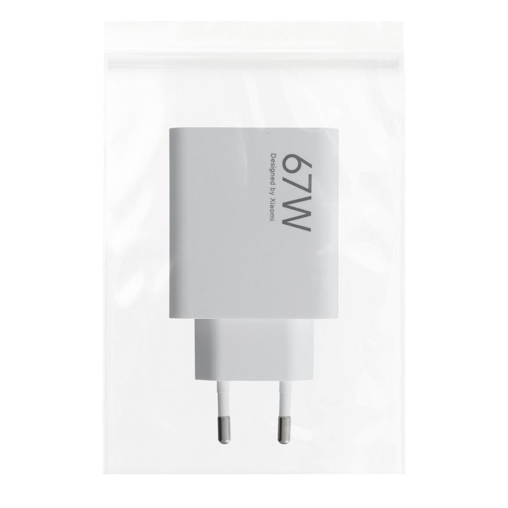 XIAOMI original charger USB A QC3.0 3A 67W MDY-15-ET white bulk