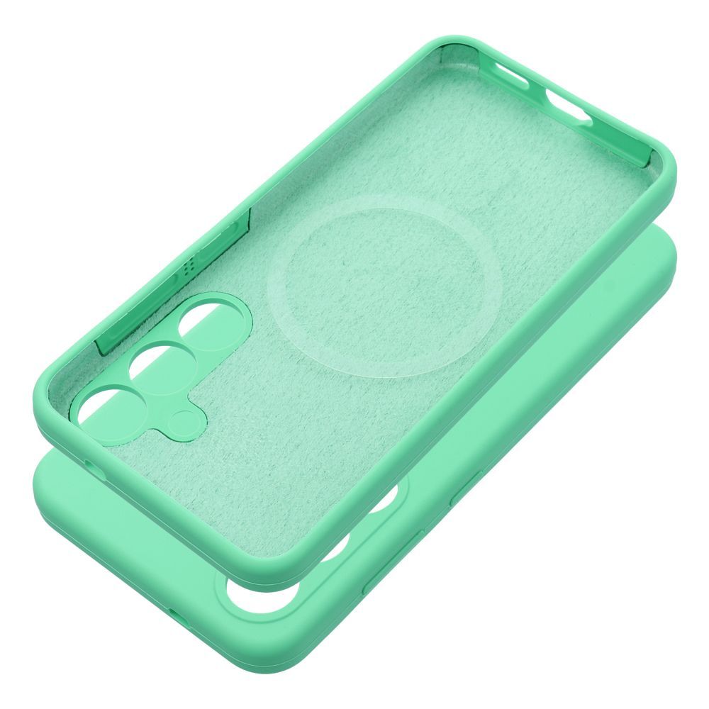 e2acdfef26e78eba48796acac575d4ce Case SILICONE 2mm for SAMSUNG S25 Plus compatible with MagSafe mint