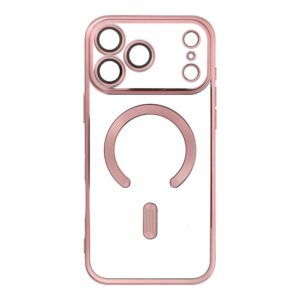 ELECTRO MAG COVER case compatible with MagSafe for IPHONE 17 Pro Max rose gold