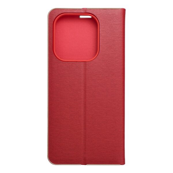 e4f908b01d39b7a56fe5fe19d9bd3f40 LUNA Book Gold for XIAOMI Redmi Note 14 4G (GLOBAL - 164,84mm x 78,15mm x 8,16mm) red