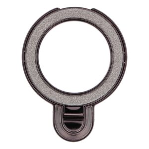 Phone stand CIRCLE GLITTER - stick-on - black