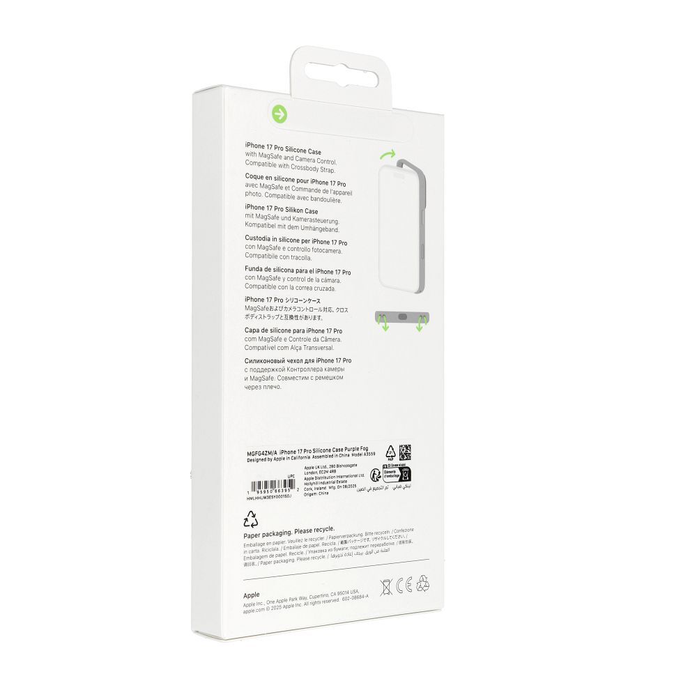 iPhone 17 Pro Silicone Case with MagSafe – Purple Fog