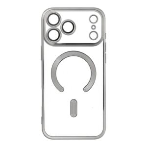 ELECTRO MAG COVER case compatible with MagSafe for IPHONE 17 Pro Max grey titanium
