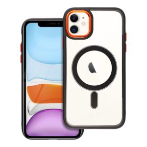 e8f689530d581aa0b62ae91f62da14b3 COLOR EDGE MAG COVER case compatible with MagSafe for IPHONE 11 black gold