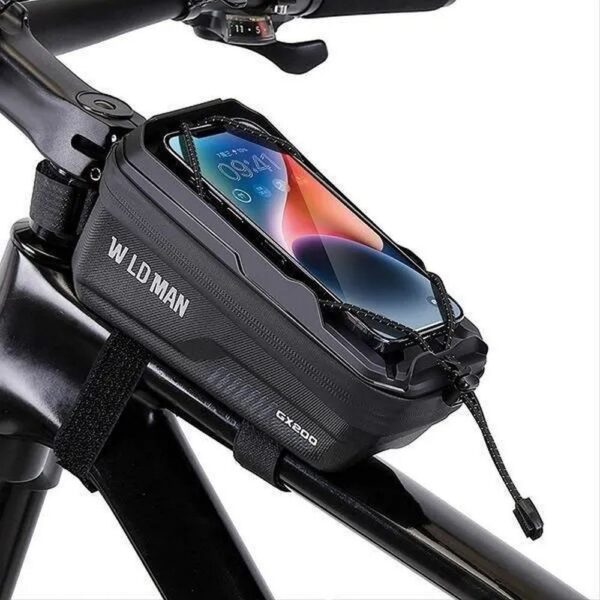 e9033662d96feb29e5756950f77bd205 WILDMAN traveling bag for bike frame with zipper 1L (4 "- 7") GX200 green