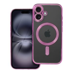 ebc55fc7ab2c0fe92a4c0001ee916e4f ELECTRO MAG COVER case compatible with MagSafe for IPHONE 16 rose